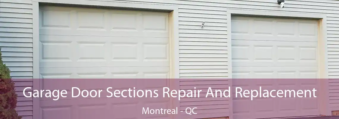 Garage Door Sections Repair And Replacement Montreal - QC